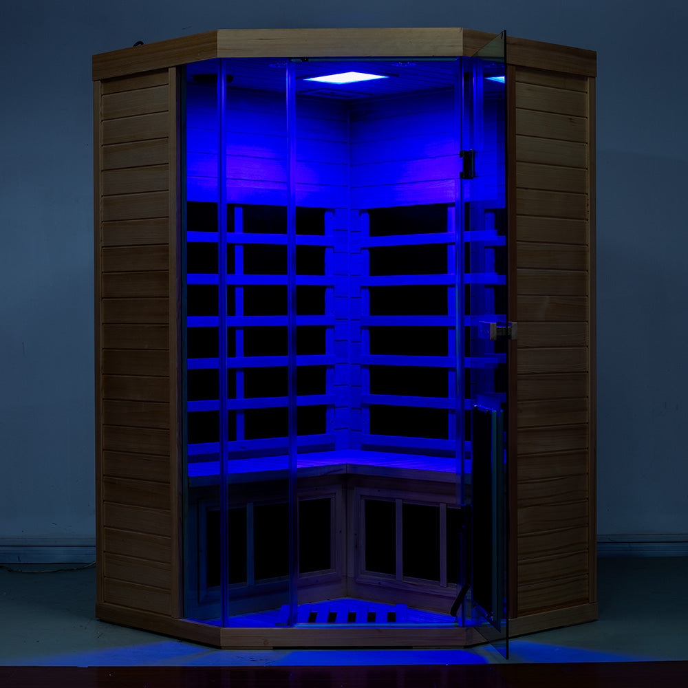 SR07 2 Person Far Infrared Sauna Red Cedar
